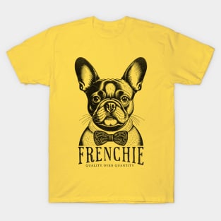 Frenchie Dog Vintage illustration Textured French Bulldog Retro Art T-Shirt